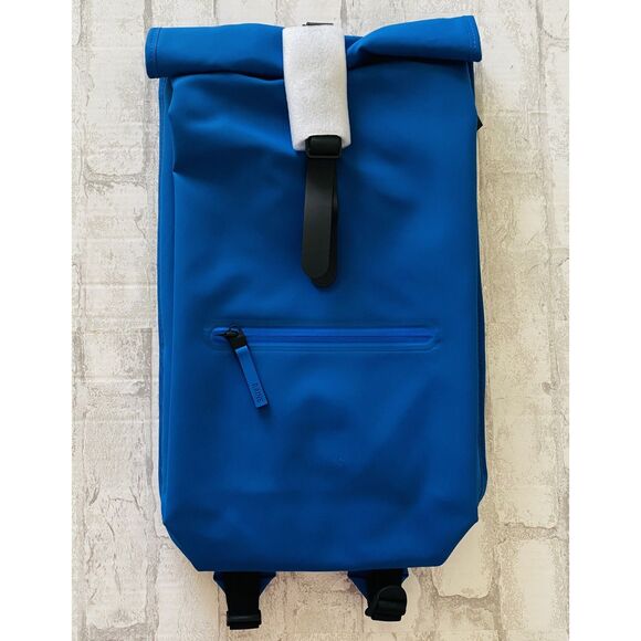 Rains Wave Rolltop Rucksack Waterproof Cycle Ready Backpack with Laptop Pocket - Picture 2 of 7